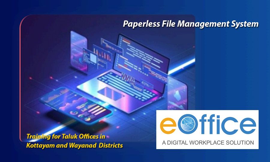 Training on e-office for Kottayam and Wayanad Districts