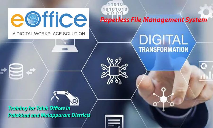 Training on e-office for Palakkad and Malappuram Districts